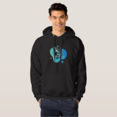 Het kleurrijke gevreesde roofdier Hoodie Sweatshir (Voorkant volledig)