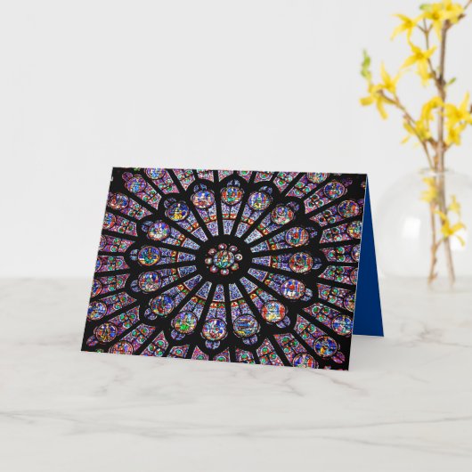 Het Kleurrijke Glas in lood van de Kathedraal van Kaart (Gele Bloem)