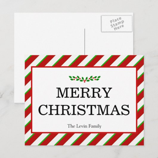 Het kleurrijke Klassieke Vrolijke Briefkaart van (Voorkant / Achterkant)