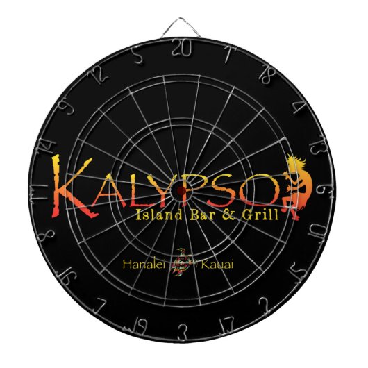 Het Kleurrijke Logo van Kalypso met de Schildpad Dartbord (Voorkant)