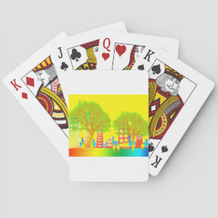 Het Kleurrijke Lot van de Regenboog van de Mensen Pokerkaarten