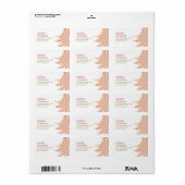 Het kleurrijke Moderne Adres van de Partij van de Etiket (Full Sheet)