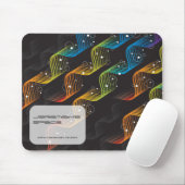 Het kleurrijke Moderne Art. van de Abstracte Draai Muismat (Met muis)