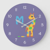 Het kleurrijke Monogram van de Giraffe en van de Grote Klok (Voorkant)