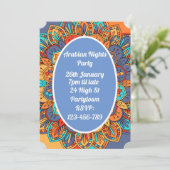 Het kleurrijke mozaïekfeest van de Arabische Nacht Kaart (Staand voorkant)