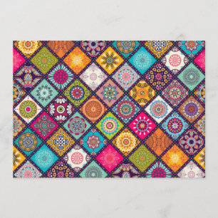 Het kleurrijke mozaïekfeest van de Arabische Nacht Kaart