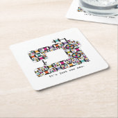 Het kleurrijke Onderzetter van het Patroon van het (Schuin)