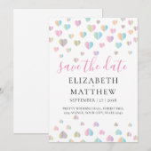 Het kleurrijke Ontwerp van de Spectrum bewaart de  Save The Date (Voorkant / Achterkant)