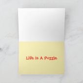 Het kleurrijke Patroon van de Puzzel Kaart (Binnen)