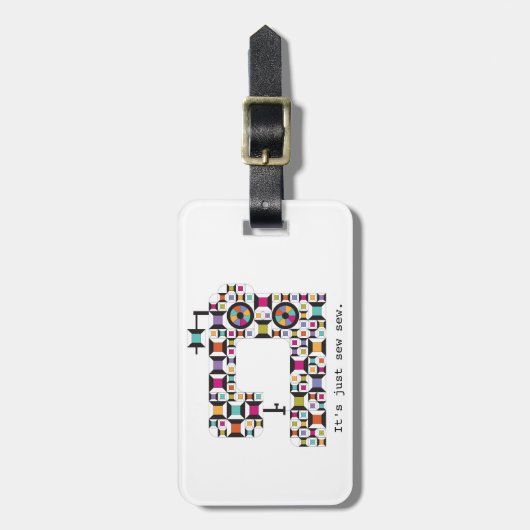 Het kleurrijke Patroon van het Dekbed van de Bagagelabel (Voorkant verticaal)