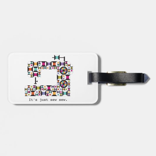 Het kleurrijke Patroon van het Dekbed van de Bagagelabel (Achterkant horizontaal)