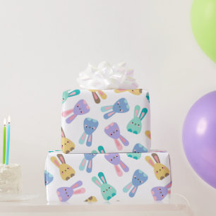 Het kleurrijke Patroon van het Konijntje Cadeaupapier