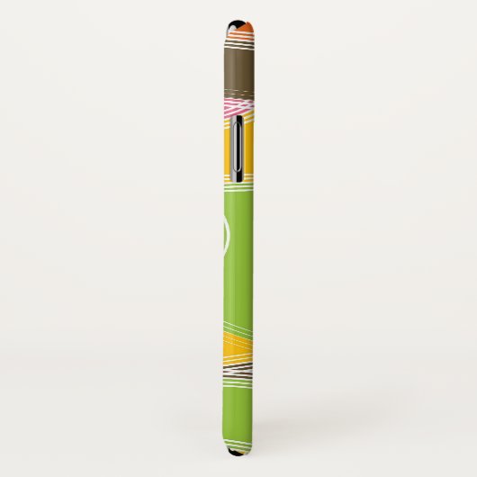 Het kleurrijke Retro Hoesje van het Patroon van (Achterkant / rechts)