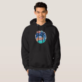 Het kleurrijke Retrostijl leven is beter in het st Hoodie (Voorkant volledig)