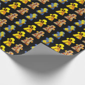 Het kleurrijke Verpakkende Document van Mensen Cadeaupapier (Hoek)