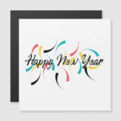 Het kleurrijke, vrolijke ontwerp van "Happy New Ye (Voorkant / Achterkant)