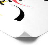 Het kleurrijke, vrolijke ontwerp van "Happy New Ye Poster (Hoek)