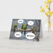 Het kleurrijke Wenskaart van Vogels Kaart (Gele Bloem)