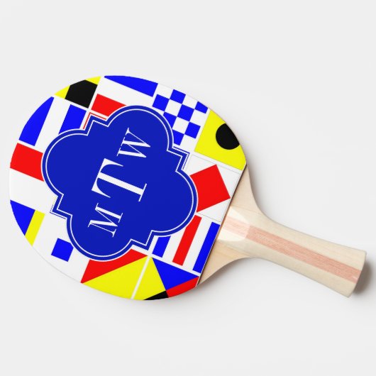 Het kleurrijke ZeevaartSignaal markeert Koninklijk Tafeltennisbatje (Zijkant)