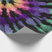 Het kleurstofpatroon. Door de hand getrokken regen Cadeaupapier (Hoek)