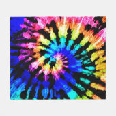 Het kleurstofpatroon. Door de hand getrokken regen Fleece Deken (Voorkant (Horizontaal))