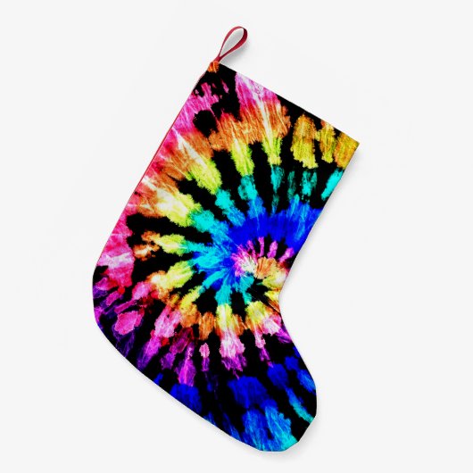 Het kleurstofpatroon. Door de hand getrokken regen Kleine Kerstsok (Voorkant (Hangend))