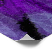 Het kleurstofpatroon. Door de hand getrokken regen Poster (Hoek)