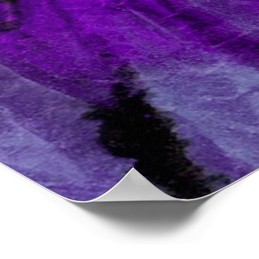 Het kleurstofpatroon. Door de hand getrokken regen Poster (Hoek)