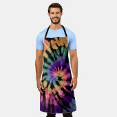 Het kleurstofpatroon. Door de hand getrokken regen Schort (Gedragen)