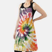 Het kleurstofpatroon. Door de hand getrokken regen Schort (Insitu)