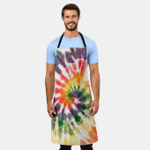 Het kleurstofpatroon. Door de hand getrokken regen Schort (Gedragen)