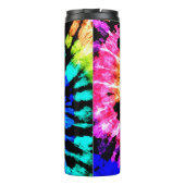 Het kleurstofpatroon. Door de hand getrokken regen Thermosbeker (Achterkant)