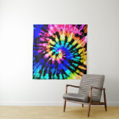 Het kleurstofpatroon. Door de hand getrokken regen Wandkleed (In Situ (horizontaal))