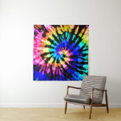 Het kleurstofpatroon. Door de hand getrokken regen Wandkleed (In situ)