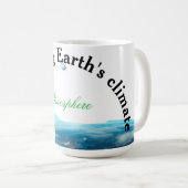het klimaat van de aarde in stand houden koffiemok (Voorkant rechts)