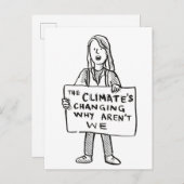 Het klimaat verandert waarom wij niet zijn briefkaart (Voorkant / Achterkant)