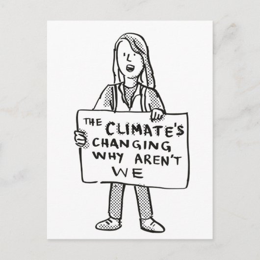 Het klimaat verandert waarom wij niet zijn briefkaart (Voorkant)
