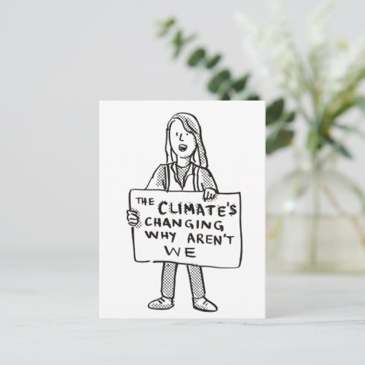 Het klimaat verandert waarom wij niet zijn briefkaart (Staand voorkant)