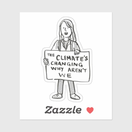 Het klimaat verandert waarom wij niet zijn sticker (Vel)