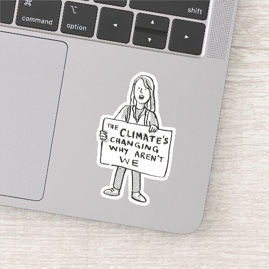 Het klimaat verandert waarom wij niet zijn sticker (Detail)