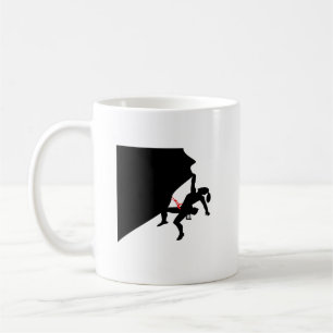 Het klimbergiertje Black Silhouette Koffiemok