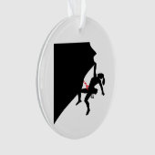 Het klimbergiertje Black Silhouette Ornament (voorkant)