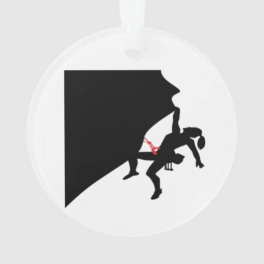 Het klimbergiertje Black Silhouette Ornament (achterkant)