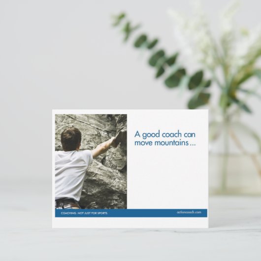 Het klimmen Briefkaart van de Sport (Staand voorkant)