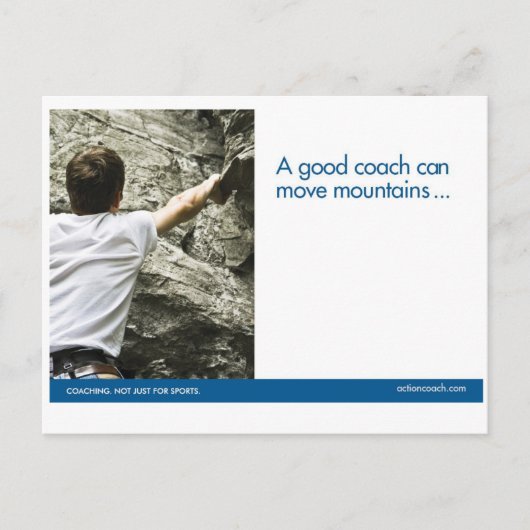 Het klimmen Briefkaart van de Sport (Voorkant)