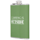 Het klimmen is buiten heupfles (Links)