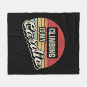 Het klimmen is mijn  achterrockklimmer van Cardio Fleece Deken (Voorkant (Horizontaal))