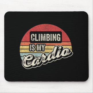 Het klimmen is mijn  achterrockklimmer van Cardio Muismat