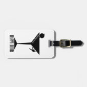 Het klimmen is mijn gelukkige uur bagagelabel (Voorkant horizontaal)