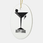 Het klimmen is mijn gelukkige uur keramisch ornament (Links)